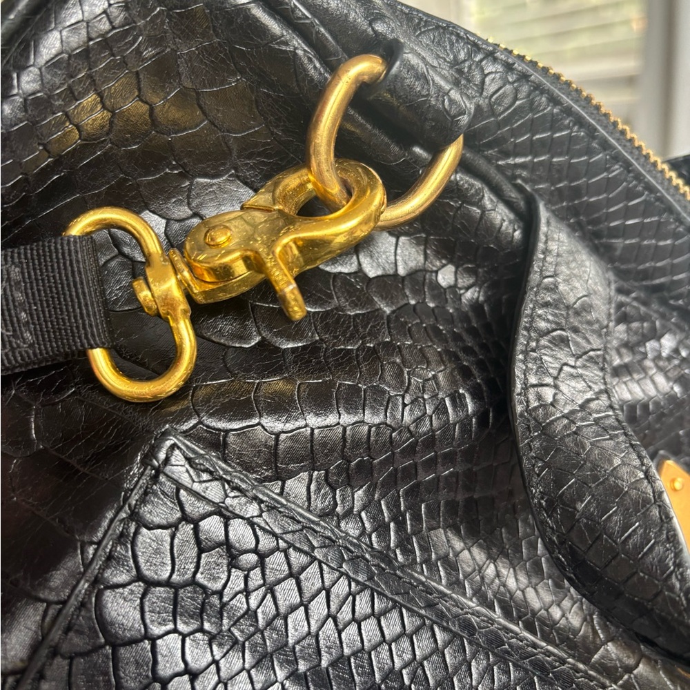 Rebecca Minkoff Black Snakeskin Laptop Bag - Picture 9 of 9